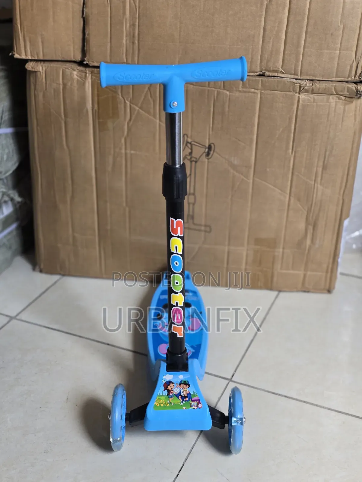 Heavy-Duty Height Adjustable 3 Led Wheels Kid's Scooters, Upto 50kgs