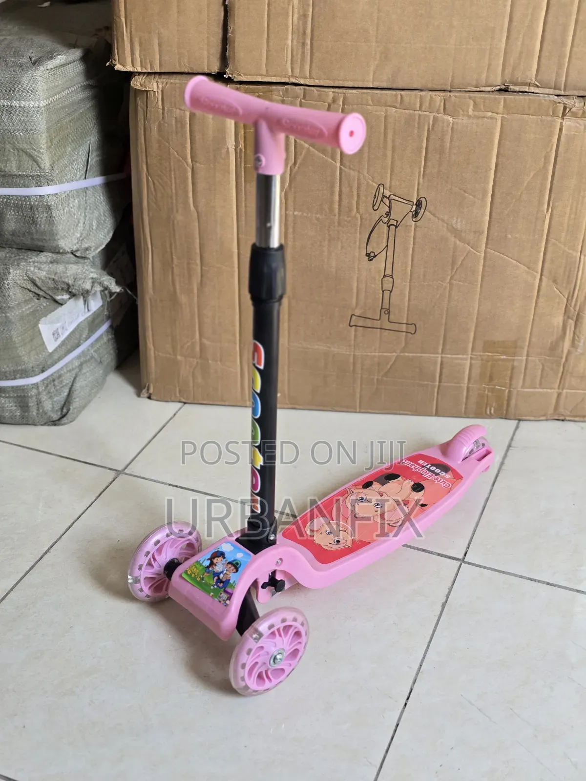 Heavy-Duty Height Adjustable 3 Led Wheels Kid's Scooters, Upto 50kgs
