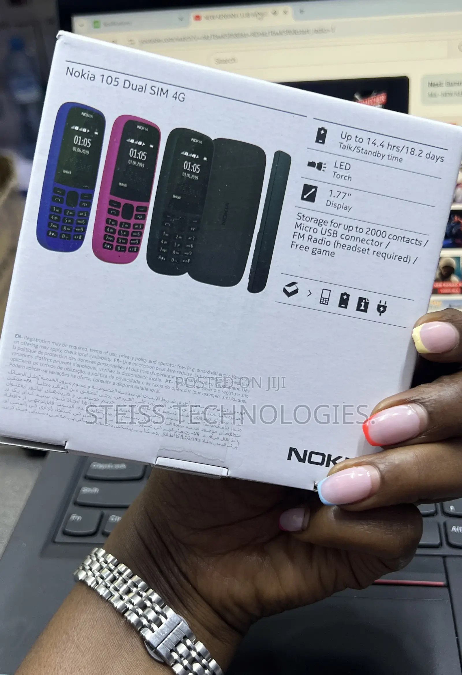 New Nokia 105 Black