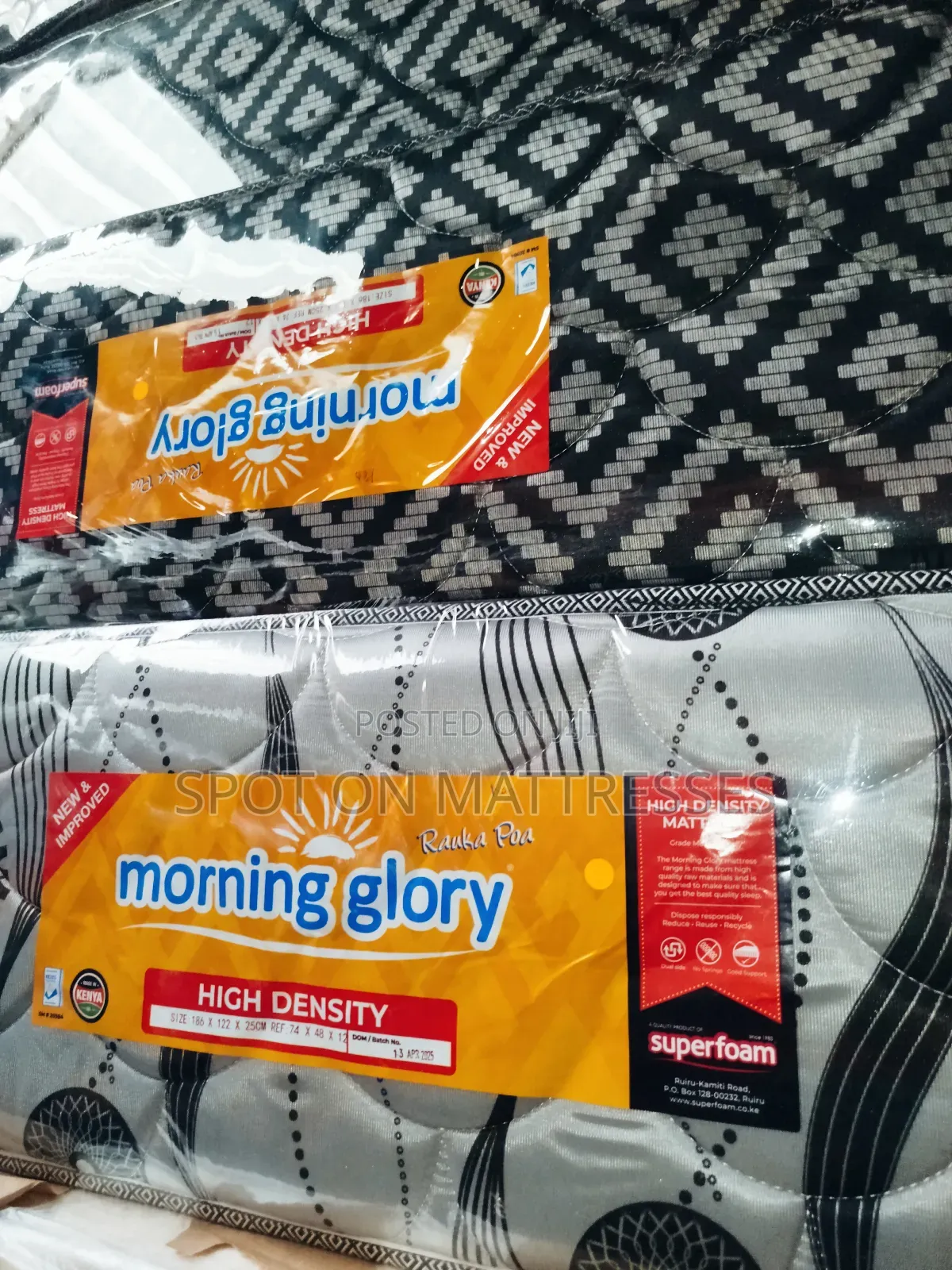 Now Available! 5x6 10inch Superfoam High Density Quilted Mattresses.