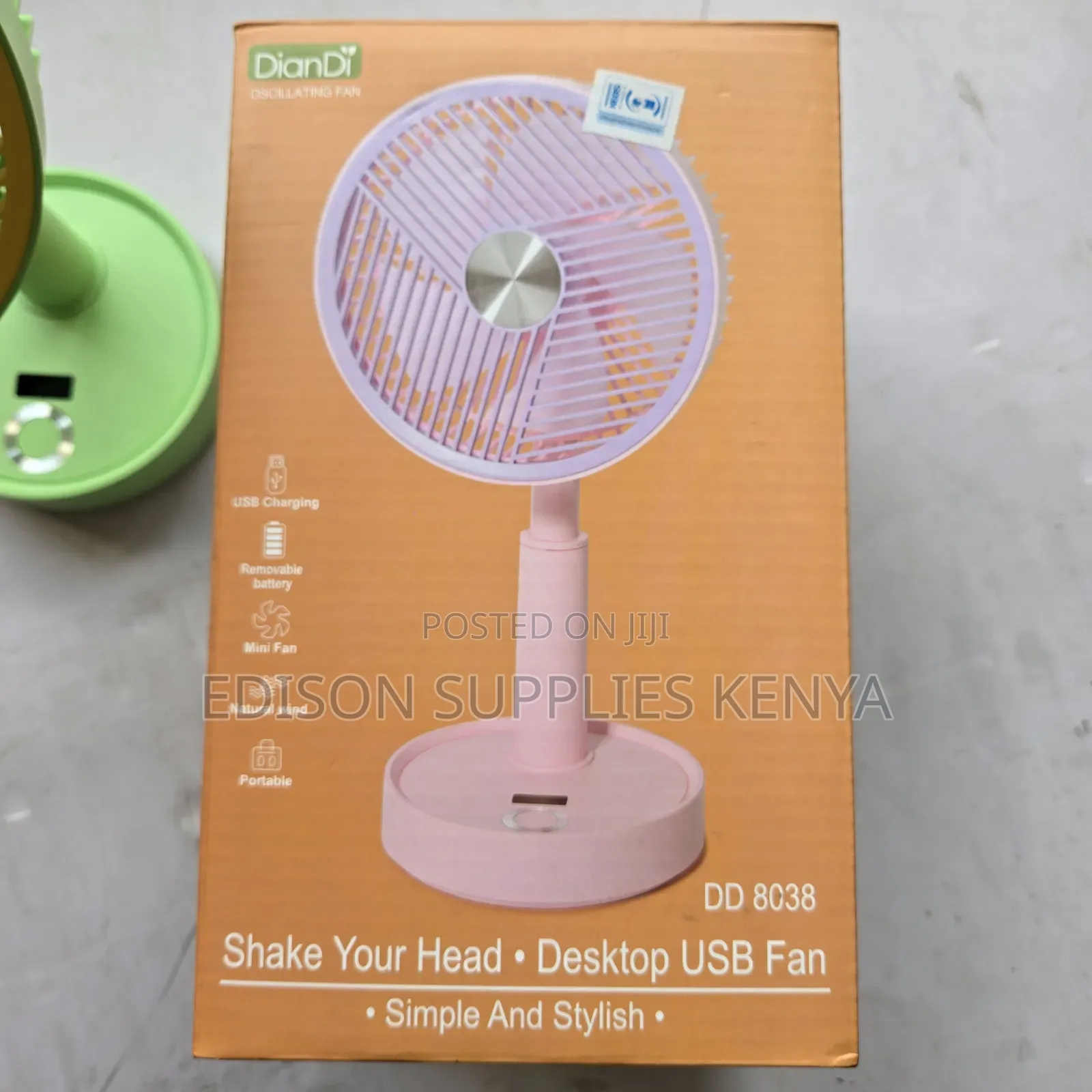 Desk Fan Oscillating Rechargeable Usb Telescopic Fan Table Fans