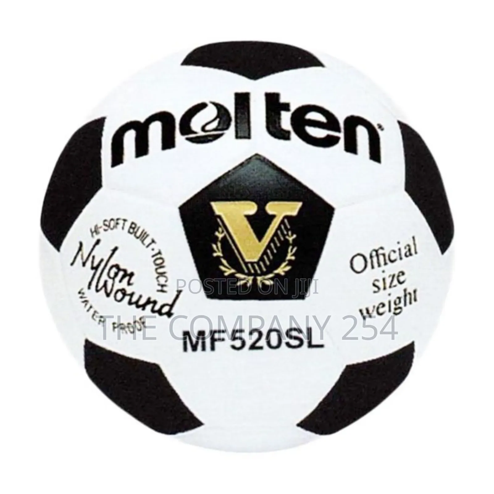 Molten Laminated Football - Soccer Ball Size 5 (White/Black) Mf520sl