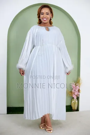Cream Bejeweled Kaftan