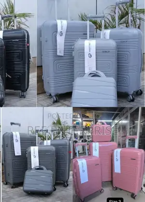 Fashion 4 in 1 Unbreakable Rubber Suitcase Briefcase Travel Bag