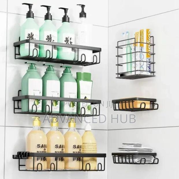 6pc Set Shower Caddy Shelf Bathroom Organizer - thumbnail 3