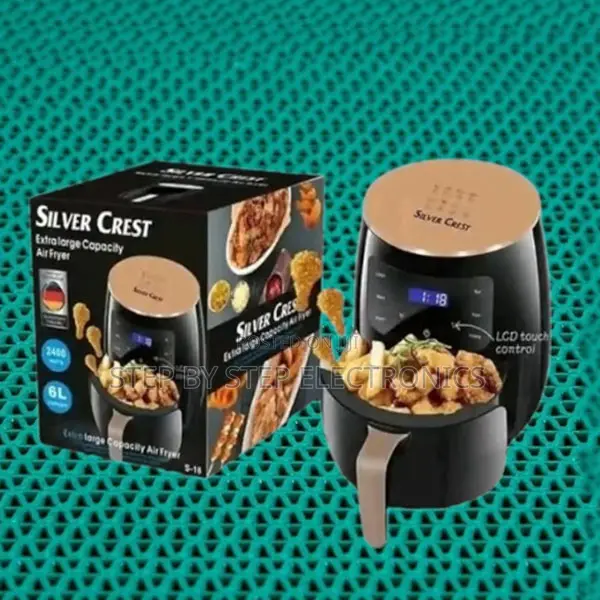 Silver Crest Digital 6l Air Fryer Oil-Free Low Fat Cooking Appliance