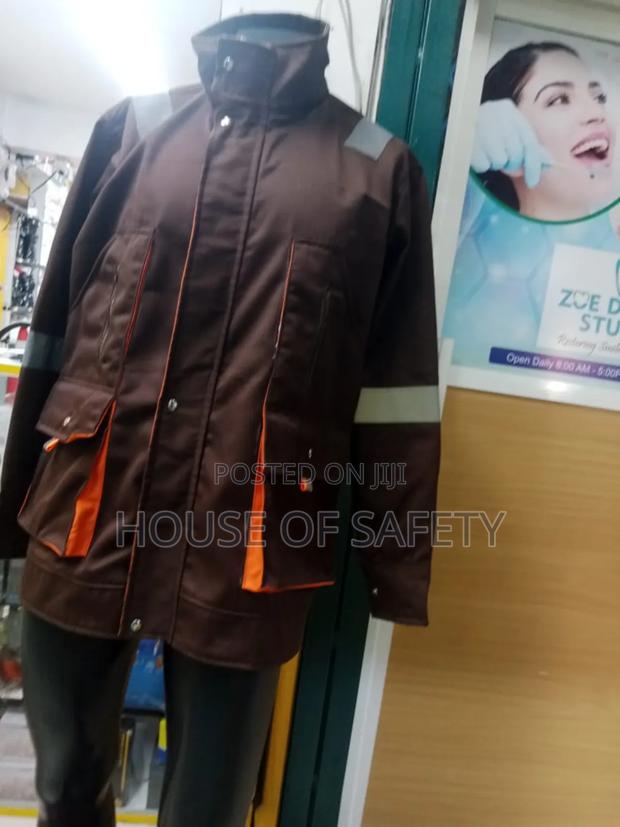 Brown Body And Orange Pockets Jacket - thumbnail 2