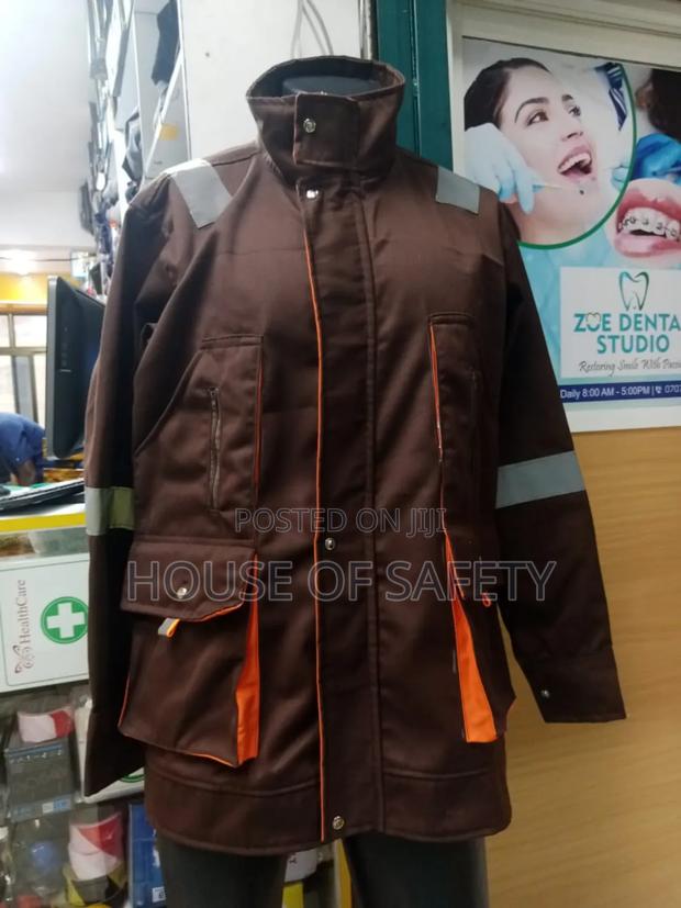Brown Body And Orange Pockets Jacket - thumbnail 3
