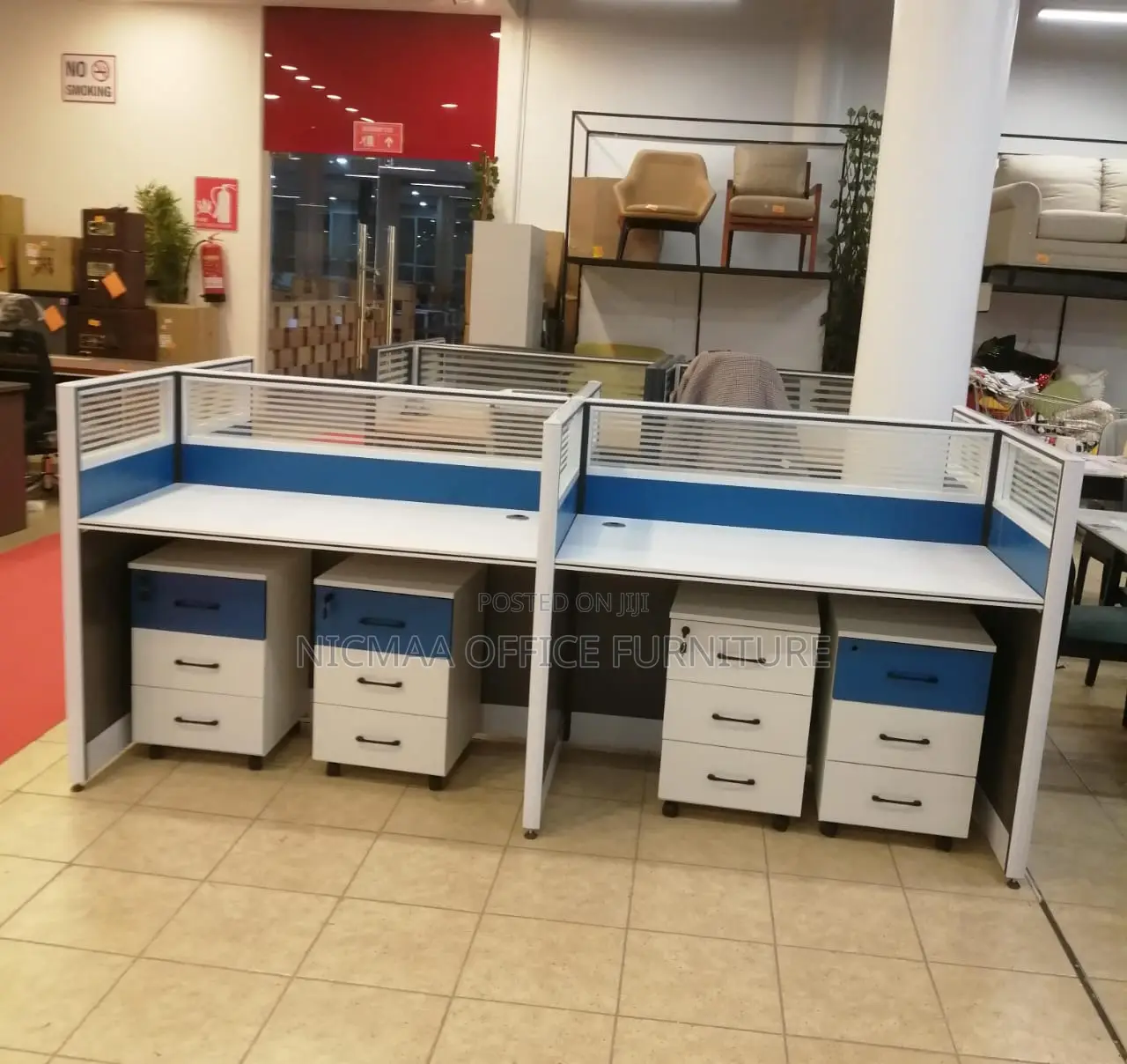 4-Way Setup Executive Modular Workstations