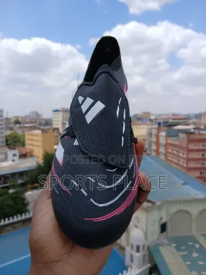 Fresh New Adidas Predator Dark Black, With Tongue Football Boots