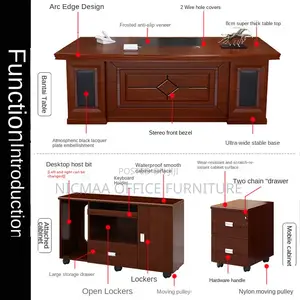 2.2m Command Presence, Refined Design Executive Desk