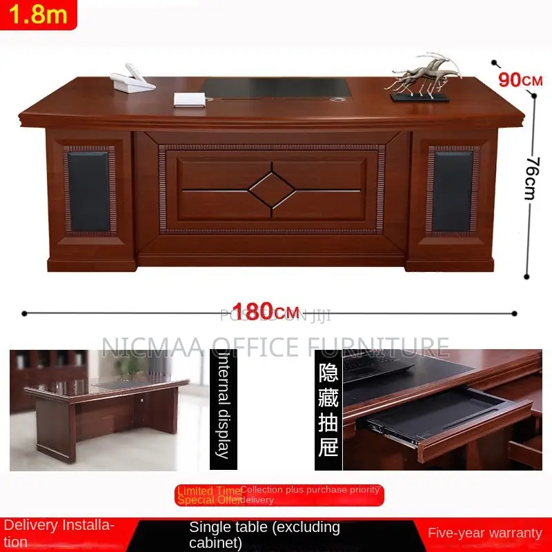 2.2m Command Presence, Refined Design Executive Desk