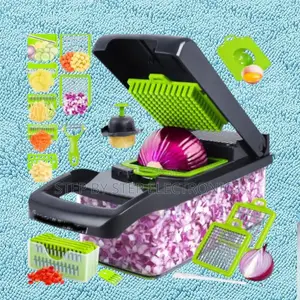 Multifunctional 16 in 1 Vegetable Cutter Dicer With Large Container