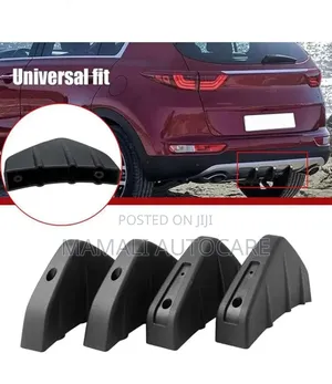 4 PCS Rear Lower Bumper Lip Diffuser Kit-Universal Fit