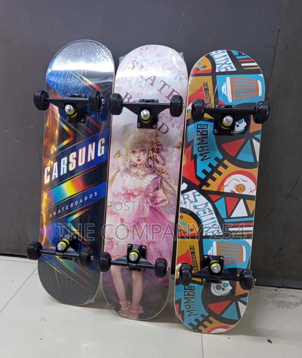 Graphic Long Skate Board Grip TapeRubber Wheels With Grip Wheels - thumbnail 4