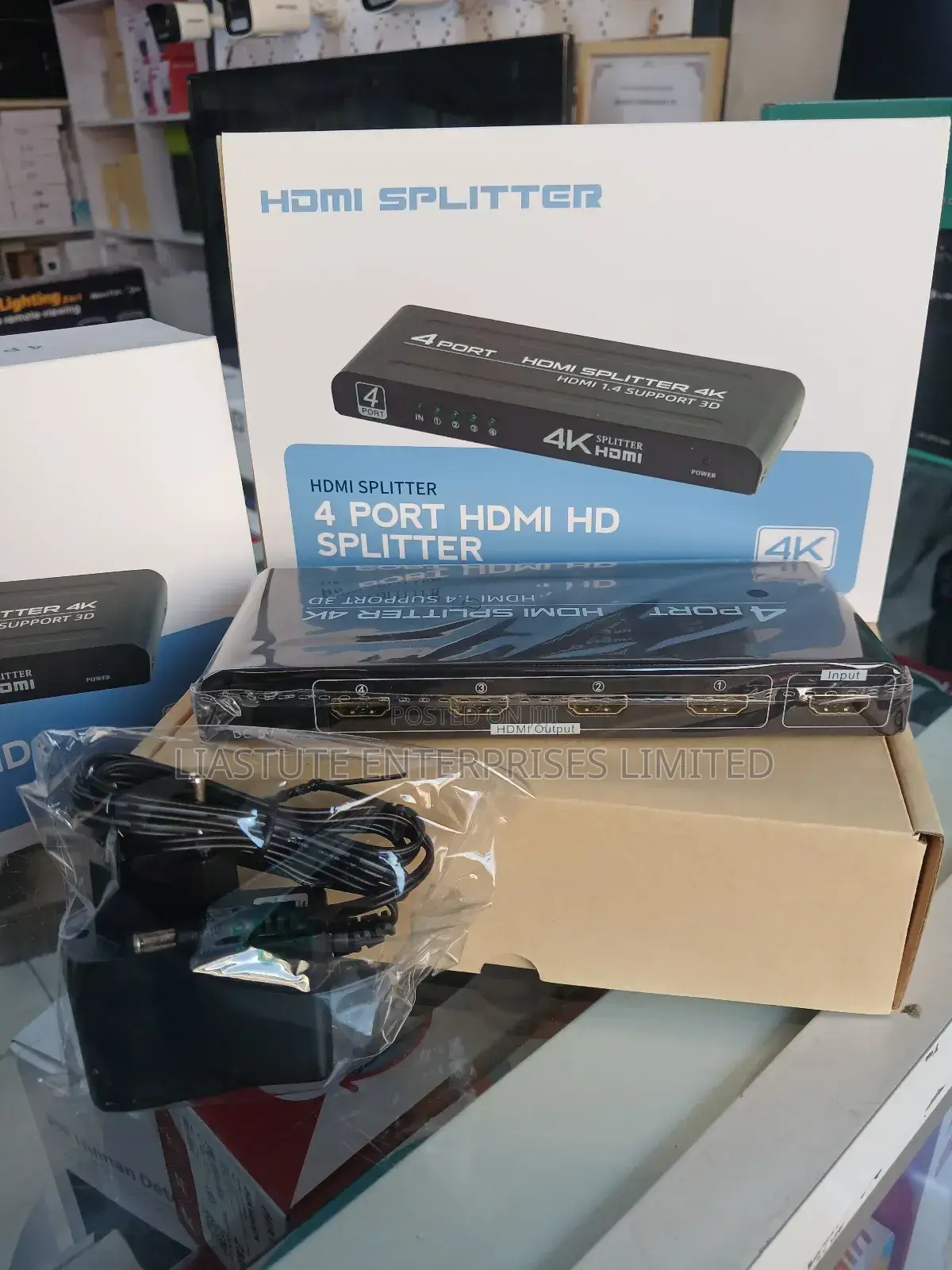 4-Port Hdmi Splitter, Model: 4k104