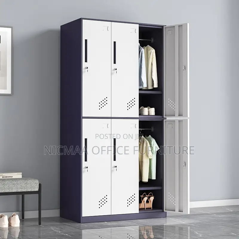 6-Door Metal Locker Cabinet Secure, Sleek Durable