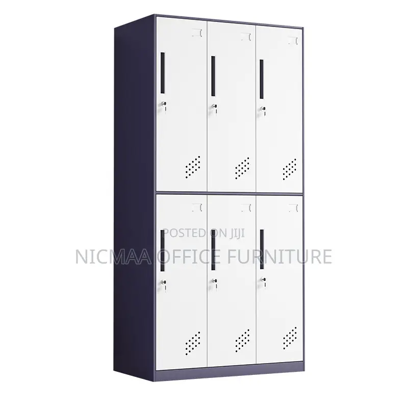 6-Door Metal Locker Cabinet Secure, Sleek Durable