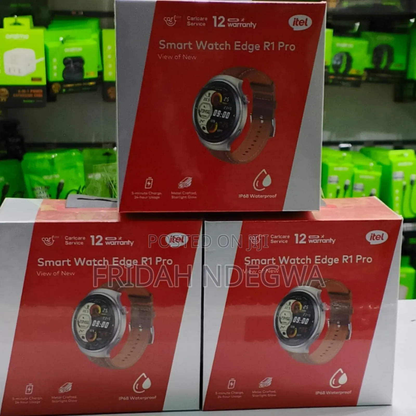 Itel Edge R1 Pro Isw 043 *Amoled Screen* Ip68 Waterproof Smart Watch
