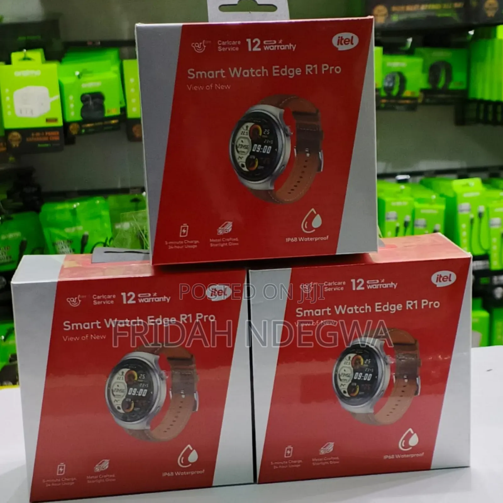 Itel Edge R1 Pro Isw 043 *Amoled Screen* Ip68 Waterproof Smart Watch