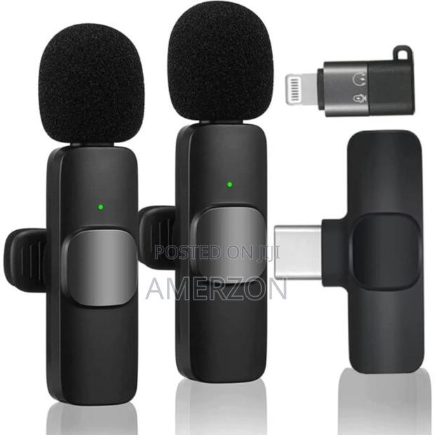 Dual Wireless Microphone System – Clip-on Lavalier | Noise Reduction