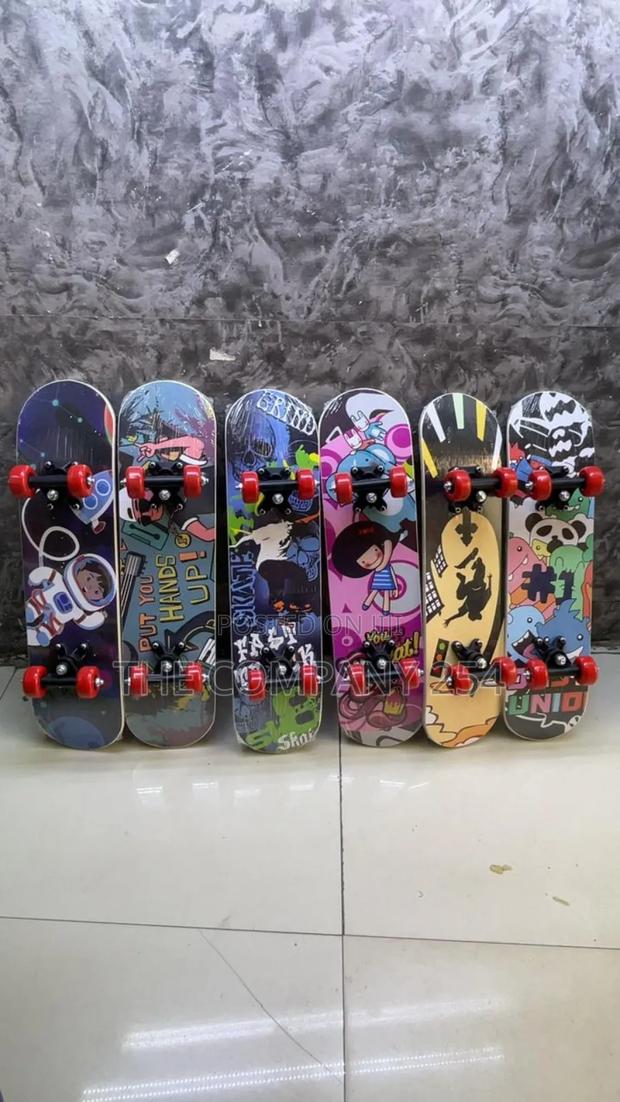 Graphic Long Skate Board Grip TapeRubber Wheels With Grip Wheels - thumbnail 3