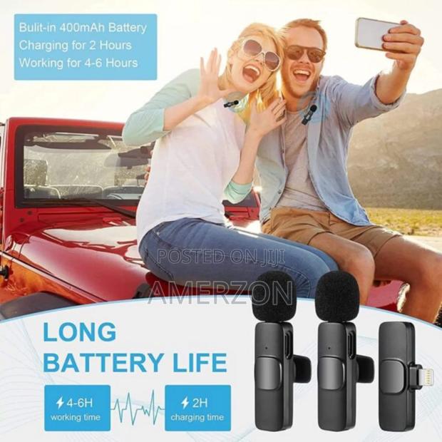 Dual Wireless Microphone System – Clip-on Lavalier | Noise Reduction - thumbnail 2