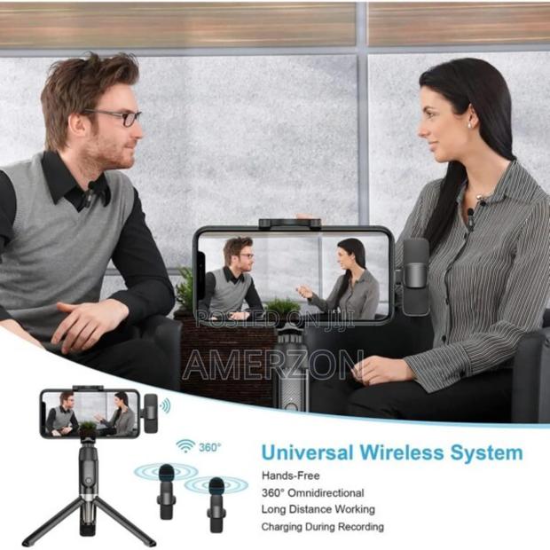Dual Wireless Microphone System – Clip-on Lavalier | Noise Reduction - thumbnail 3