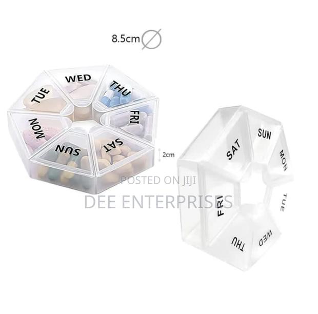 7 Grid Wheel Pill Organizer Carrier