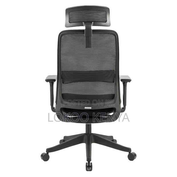 Office Chair : Black Ergonomic Office Task Seat - thumbnail 2