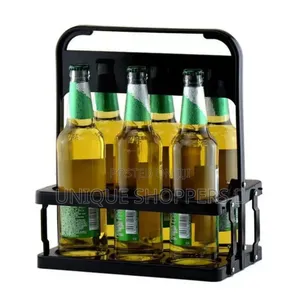 Portable Foldable 6 Bottle Organizer Carrier Rack