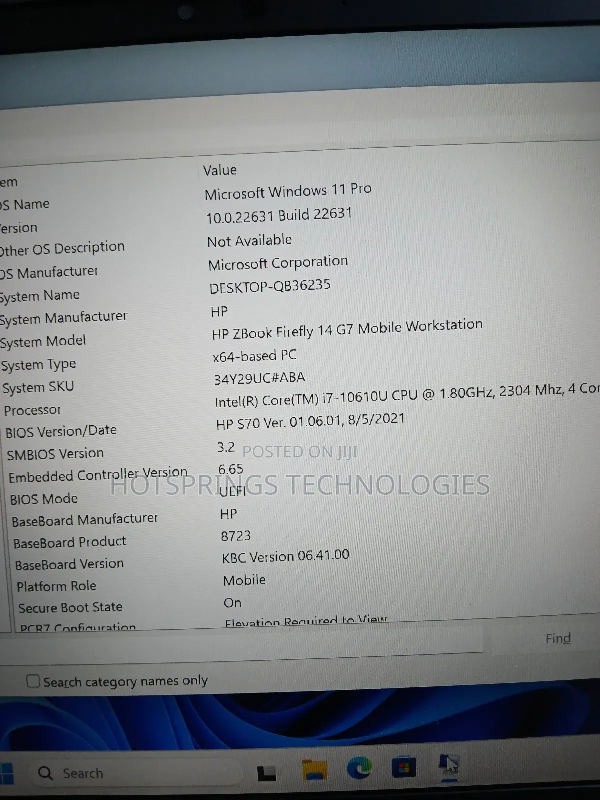 Laptop HP ZBook Firefly 14 G7 16GB Intel Core i7 SSD 512GB