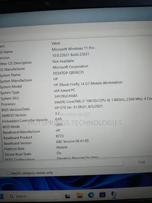 Laptop HP ZBook Firefly 14 G7 16GB Intel Core i7 SSD 512GB