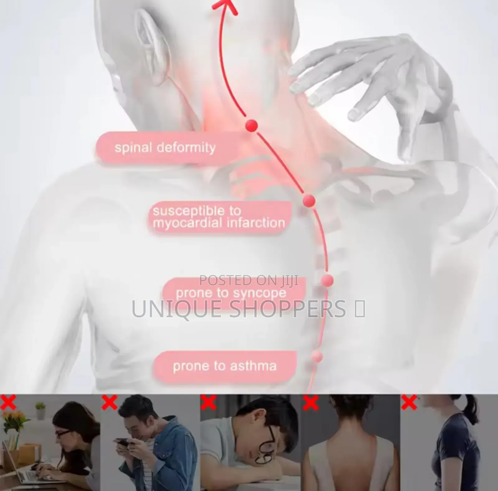 Rechargeable Smart Sensor Posture Corrector