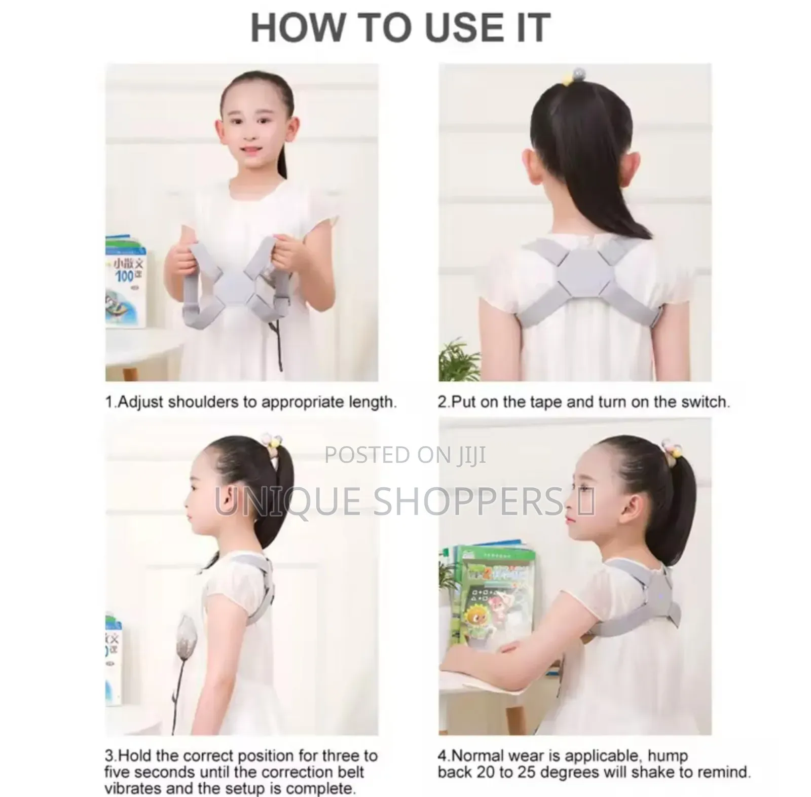 Rechargeable Smart Sensor Posture Corrector