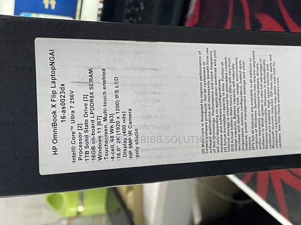 New Laptop HP OmniBook X Flip 16" 16GB Intel Core Ultra 7 SSD 1T