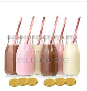 500 Ml Glass Bottles With Lids.Set of 6