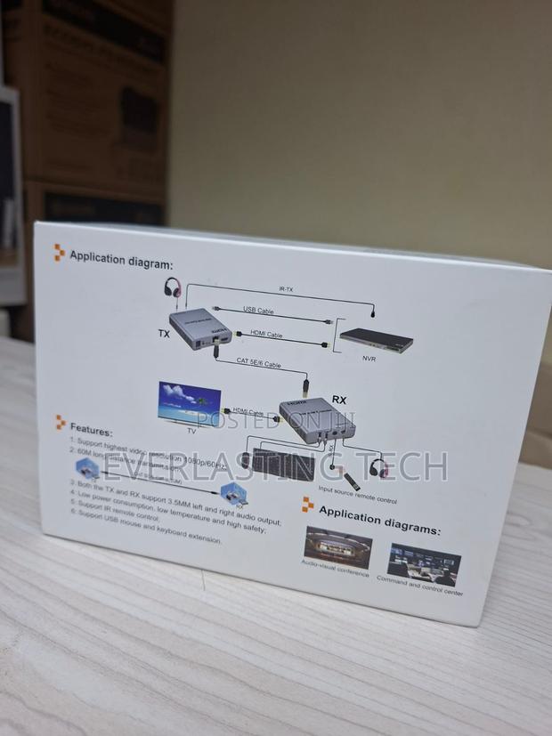 60m Hdmi Extender KVM Signal Extender With Audio - thumbnail 2