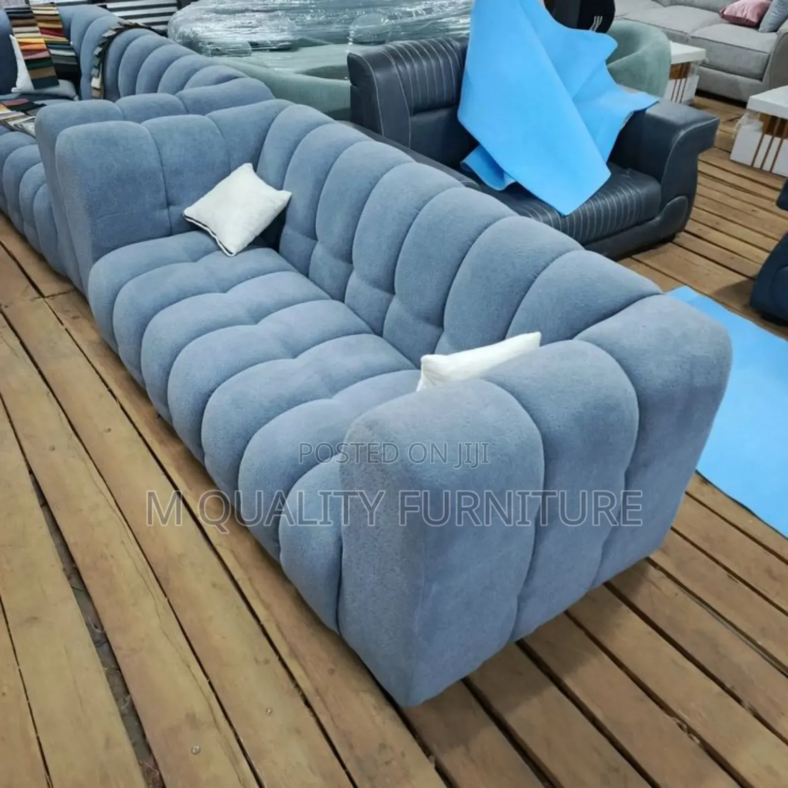 3 Seater Blue Indoor Couch