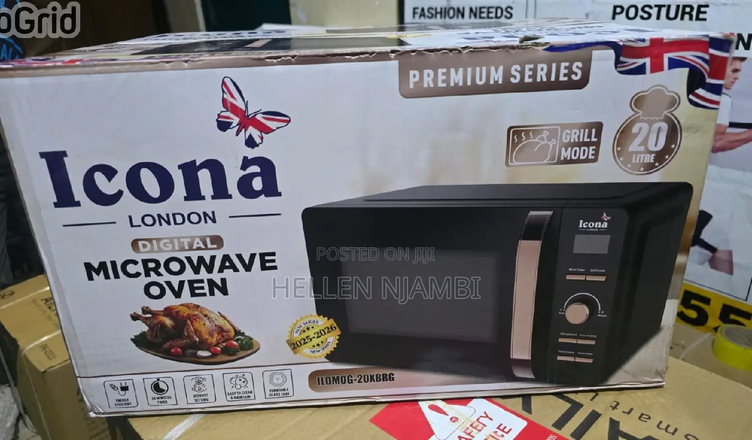 Icona 20l Digital Microwave With Grill