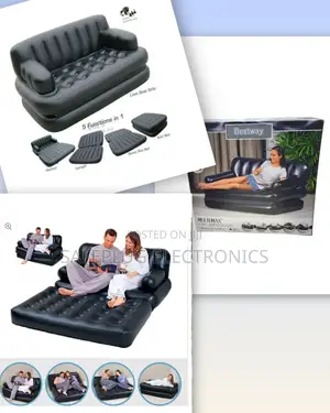 Enjoy Comfort, Convenience, and Versatility 5-in-1 Inflatable Sofa Bed
