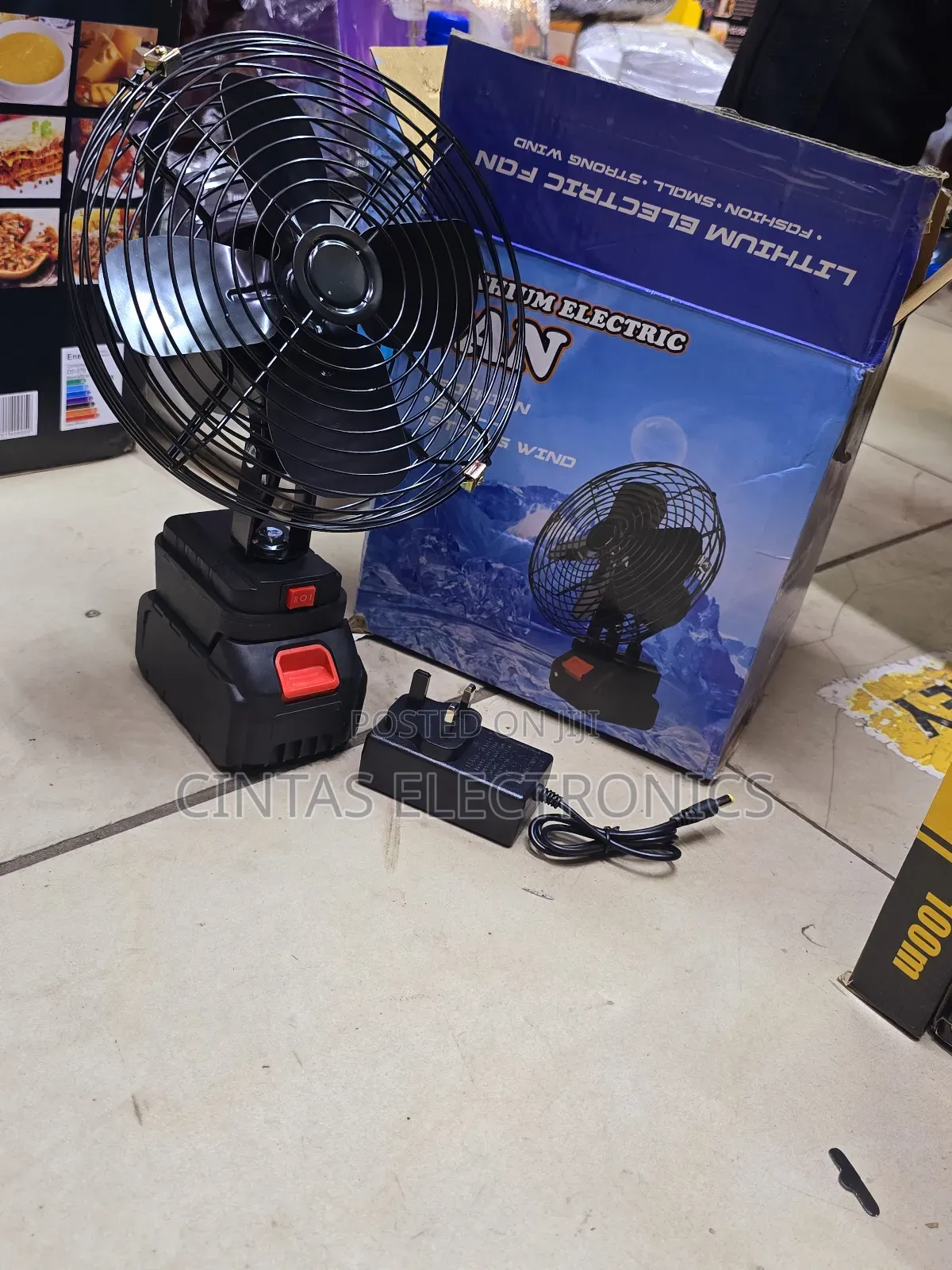 Cordless Lithium Battery Fan