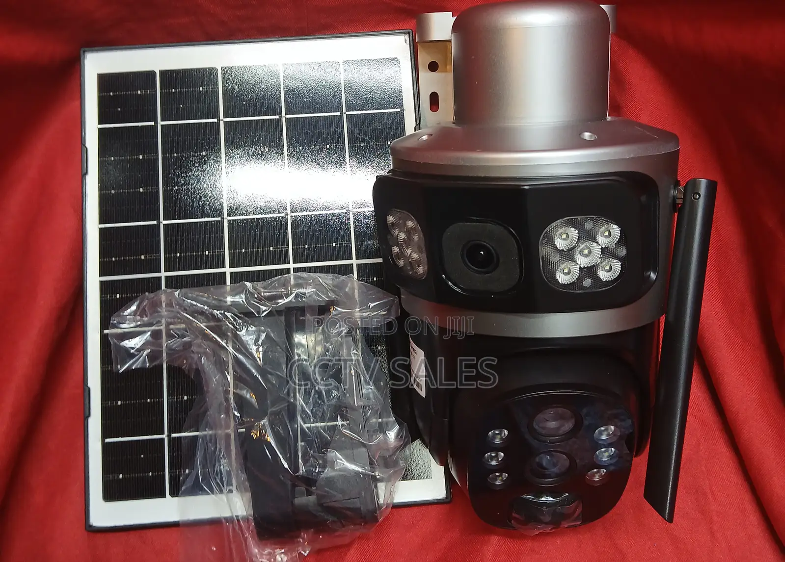 4g Sim Card Solar Power Battery Camera_v380 10x Zoom Double