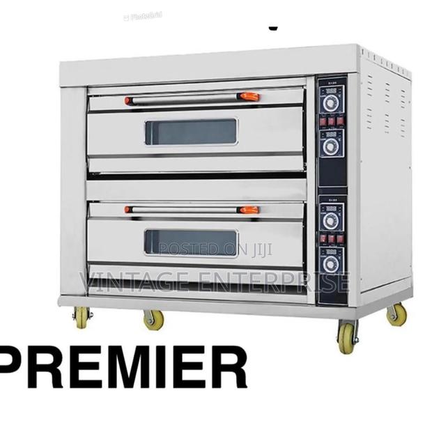 Commercial Electric Oven Two Deck Four Tray - main view