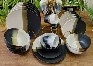 Unique 24 Pieces Ceramic Dinner Set