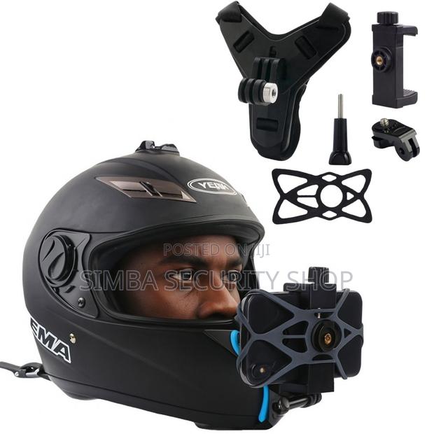 2 in 1 Helmet Chin Mount for Smart Phone Action Camera Gopro Pov