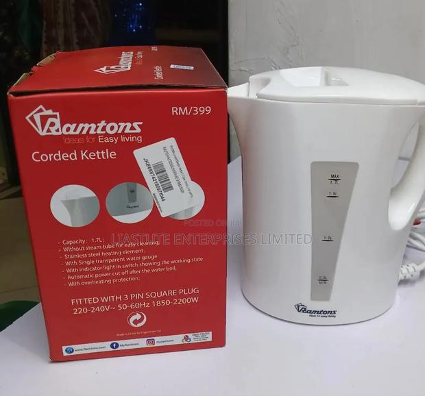 Ramtons 1.7l Capacity Electric Kettle, Rm/399, Corded