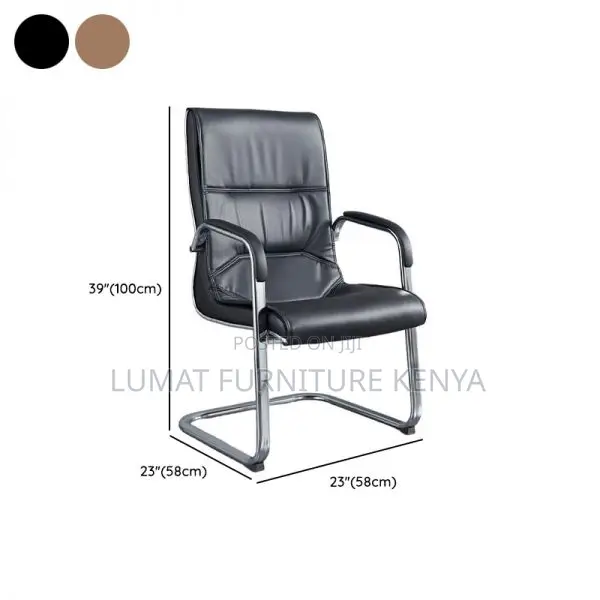 High Back Leather Office Chair – Boardroom/Visitor Seat