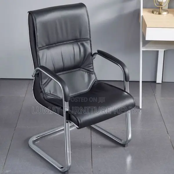 High Back Leather Office Chair – Boardroom/Visitor Seat