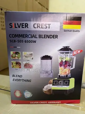 Commercial Blender. Duty Silver Crest 6500w Blender -